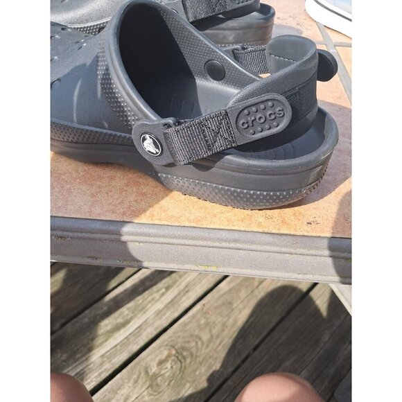 Crocs Unisex Adult Mens 10 Womens 12 Classic Work Clogs Slip Resistant Black - Picture 5 of 5